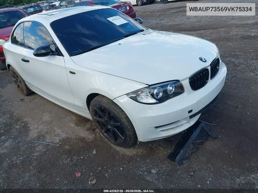 2009 BMW 128I VIN: WBAUP73569VK75334 Lot: 42382136