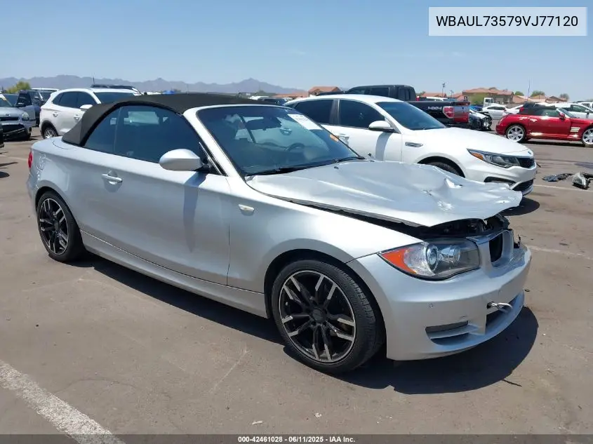 2009 BMW 128I VIN: WBAUL73579VJ77120 Lot: 42461028