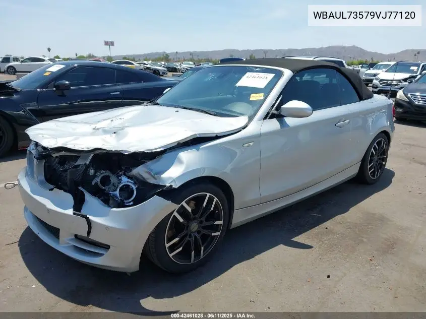 2009 BMW 128I VIN: WBAUL73579VJ77120 Lot: 42461028