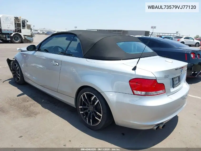 2009 BMW 128I VIN: WBAUL73579VJ77120 Lot: 42461028