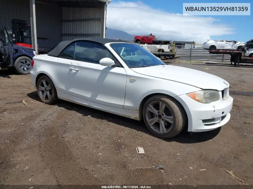 2009 BMW 128I VIN: WBAUN13529VH81359 Lot: 42531593