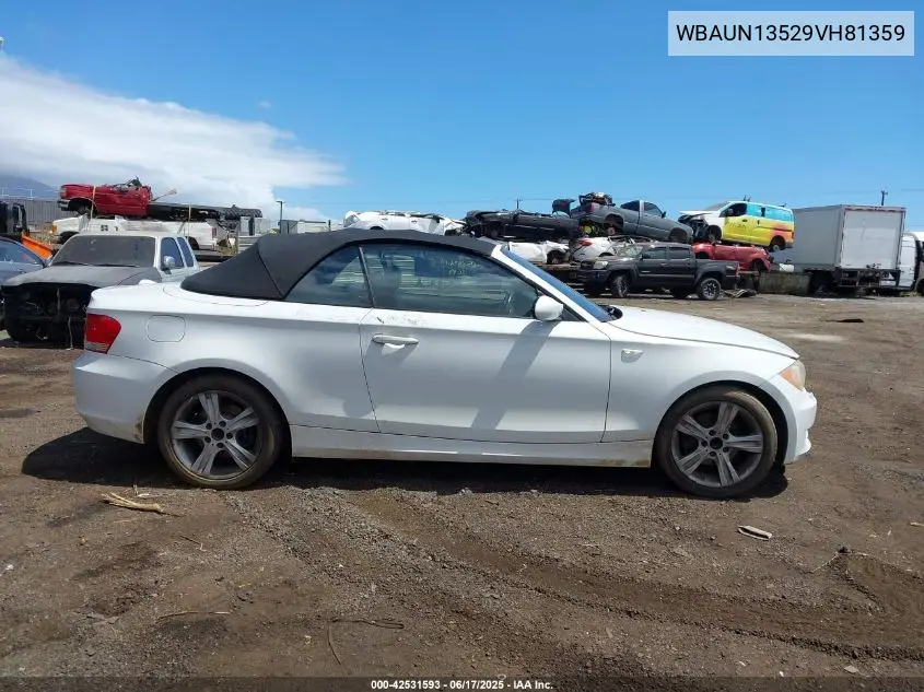 2009 BMW 128I VIN: WBAUN13529VH81359 Lot: 42531593