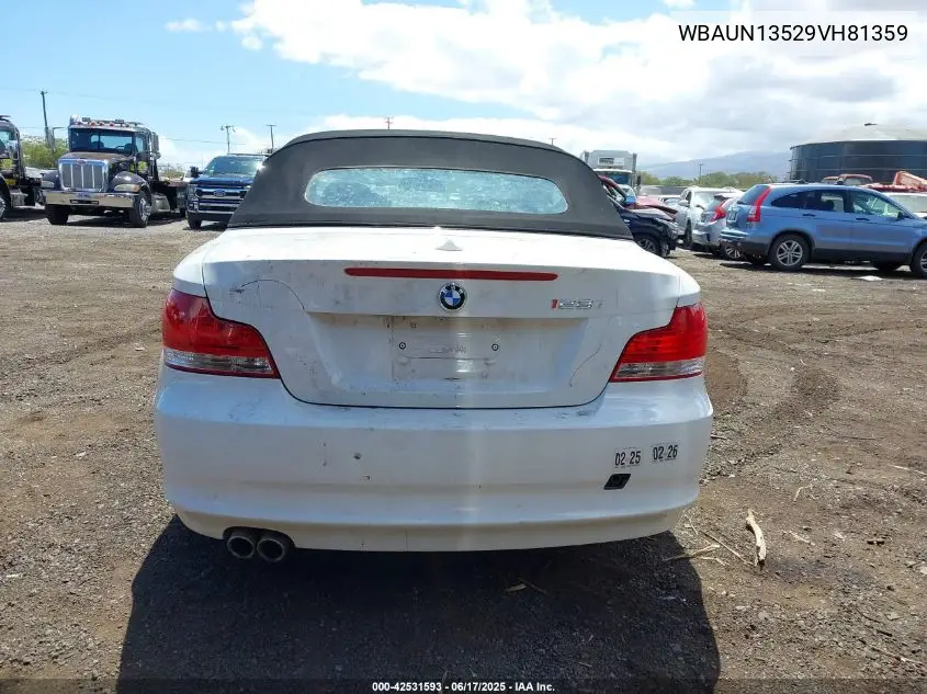 2009 BMW 128I VIN: WBAUN13529VH81359 Lot: 42531593