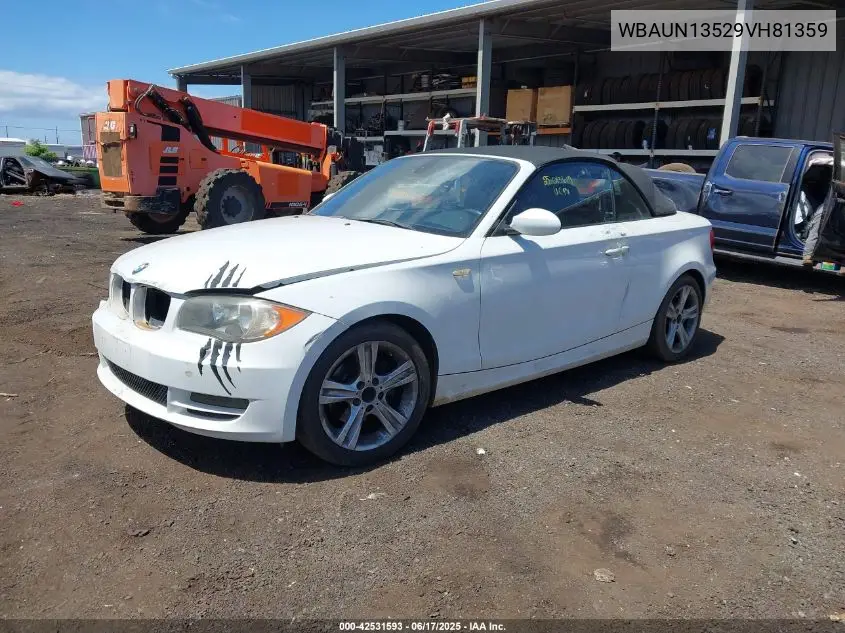 2009 BMW 128I VIN: WBAUN13529VH81359 Lot: 42531593