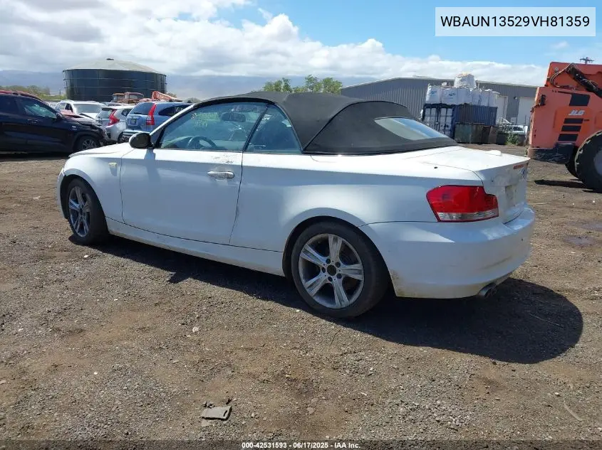 2009 BMW 128I VIN: WBAUN13529VH81359 Lot: 42531593