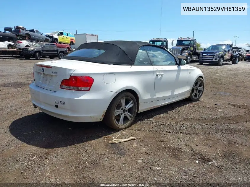 2009 BMW 128I VIN: WBAUN13529VH81359 Lot: 42531593