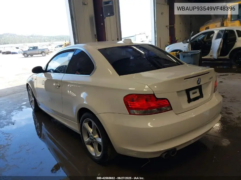 2009 BMW 128I VIN: WBAUP93549VF48396 Lot: 42565682