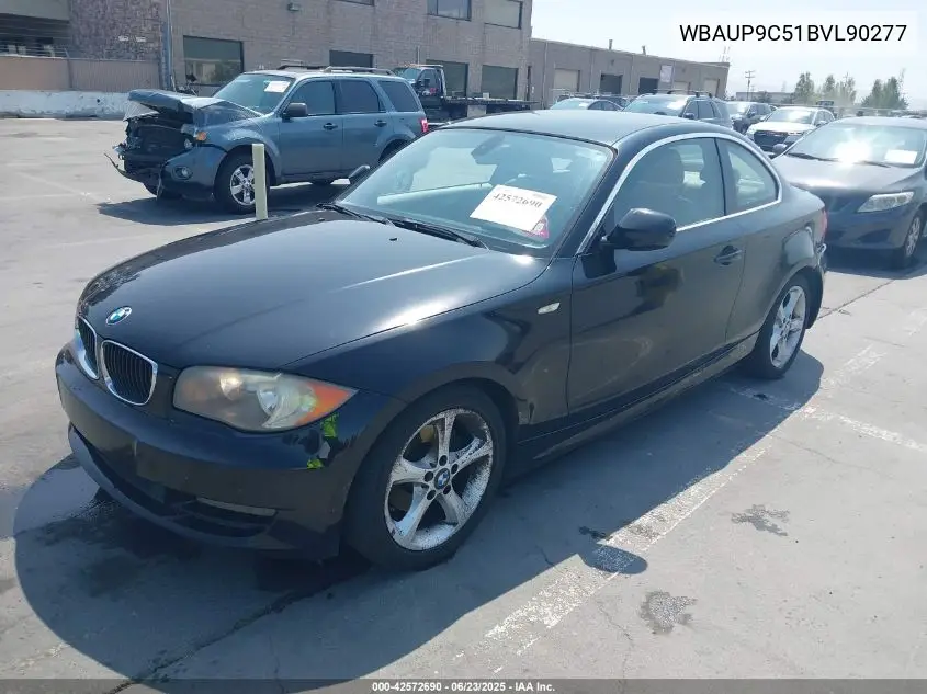 2011 BMW 128I VIN: WBAUP9C51BVL90277 Lot: 42572690