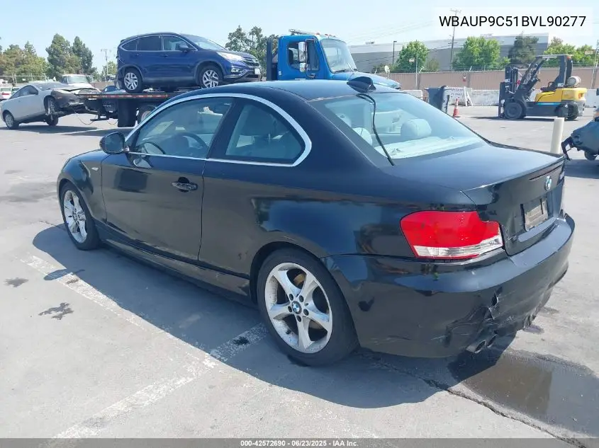 2011 BMW 128I VIN: WBAUP9C51BVL90277 Lot: 42572690
