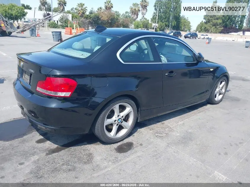 2011 BMW 128I VIN: WBAUP9C51BVL90277 Lot: 42572690
