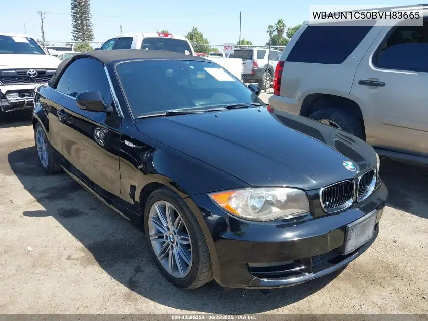 2011 BMW 128I VIN: WBAUN1C50BVH83665 Lot: 42595358