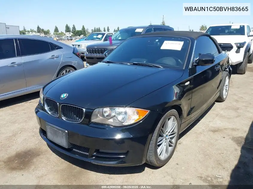 2011 BMW 128I VIN: WBAUN1C50BVH83665 Lot: 42595358