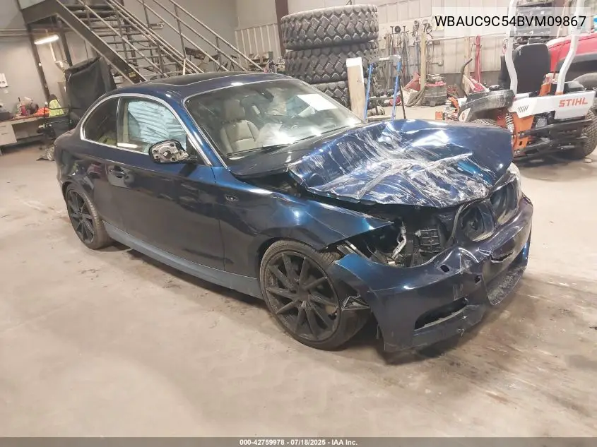 2011 BMW 135 VIN: WBAUC9C54BVM09867 Lot: 42759978