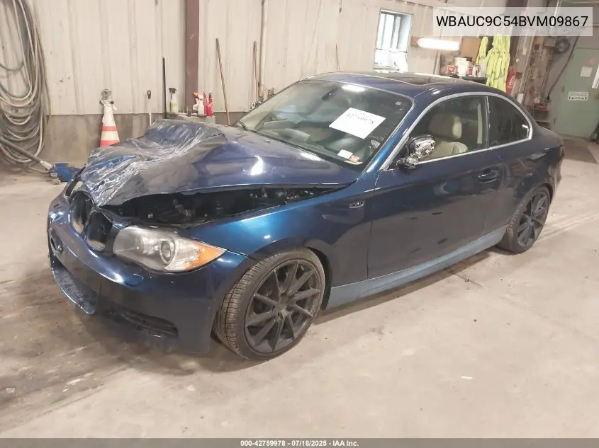 2011 BMW 135 VIN: WBAUC9C54BVM09867 Lot: 42759978