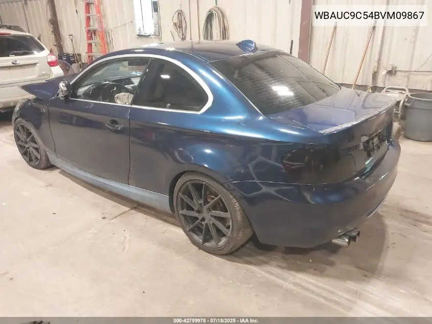 2011 BMW 135 VIN: WBAUC9C54BVM09867 Lot: 42759978