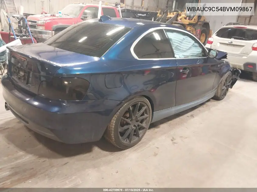 2011 BMW 135 VIN: WBAUC9C54BVM09867 Lot: 42759978