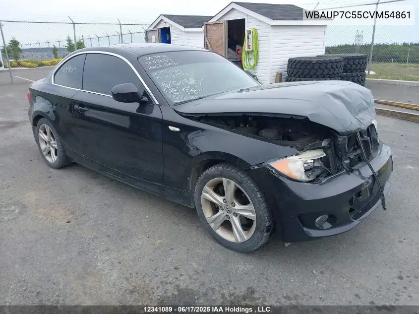 2012 BMW 128 I VIN: WBAUP7C55CVM54861 Lot: 12341089