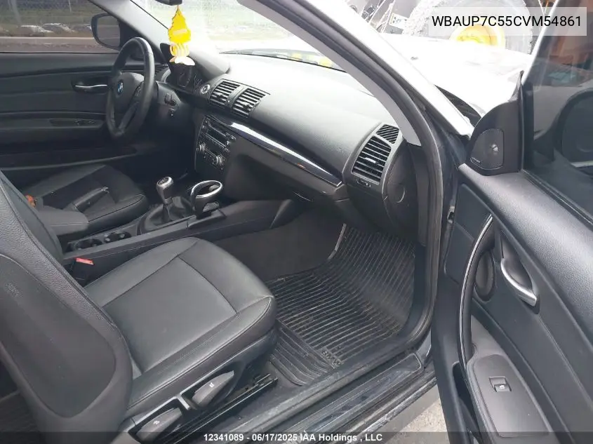 2012 BMW 128 I VIN: WBAUP7C55CVM54861 Lot: 12341089