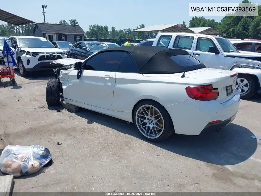 2015 BMW M235 VIN: WBA1M1C53FV393569 Lot: 42585265