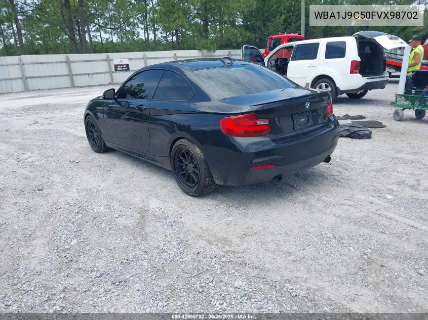 2015 BMW 2 Series M235I xDrive VIN: WBA1J9C50FVX98702 Lot: 42595752