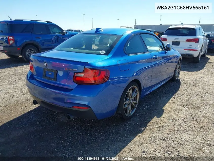 2017 BMW 2 Series M240I VIN: WBA2G1C58HV665161 Lot: 41394918