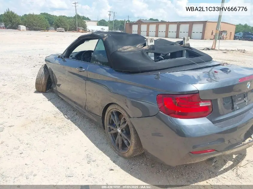 2017 BMW M240I VIN: WBA2L1C33HV666776 Lot: 42615701