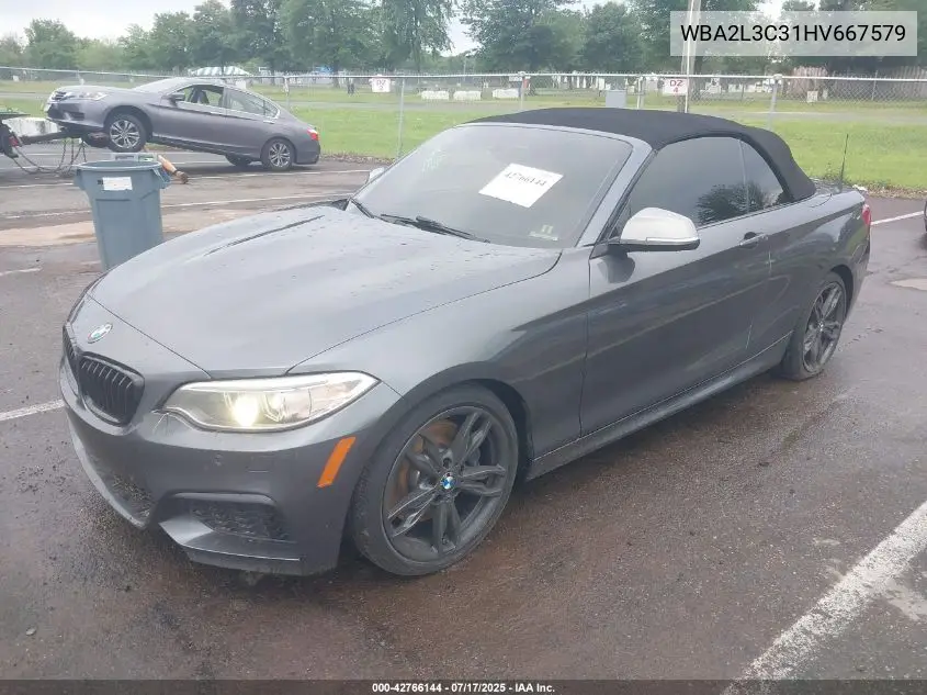 2017 BMW M240I xDrive VIN: WBA2L3C31HV667579 Lot: 42766144