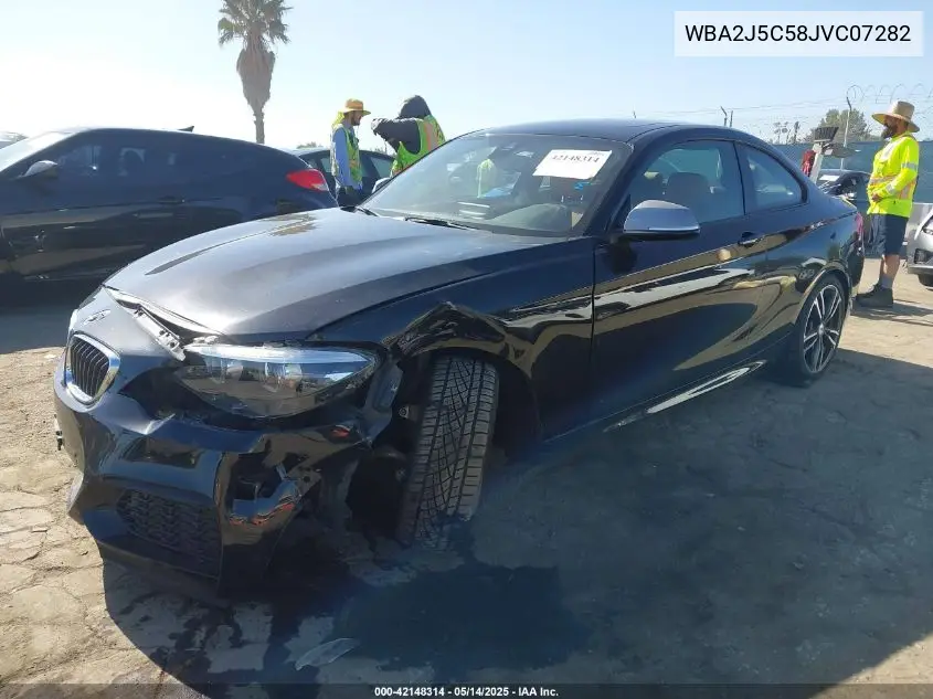 2018 BMW M240I VIN: WBA2J5C58JVC07282 Lot: 42148314