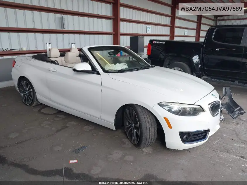2018 BMW 230I VIN: WBA2M7C54JVA97589 Lot: 42191896