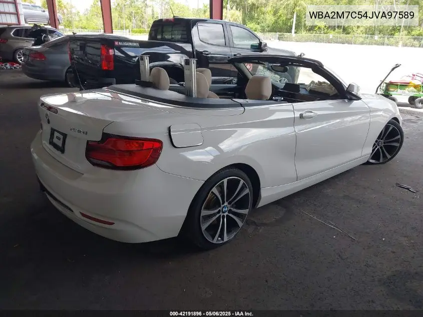 2018 BMW 230I VIN: WBA2M7C54JVA97589 Lot: 42191896
