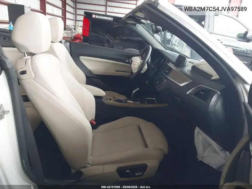 2018 BMW 230I VIN: WBA2M7C54JVA97589 Lot: 42191896