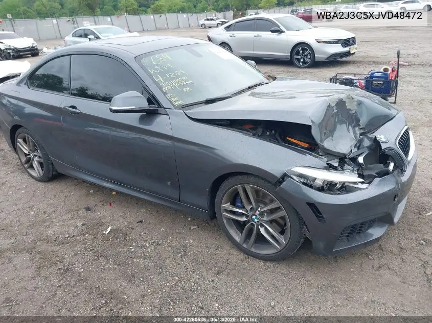 2018 BMW 230I xDrive VIN: WBA2J3C5XJVD48472 Lot: 42260536