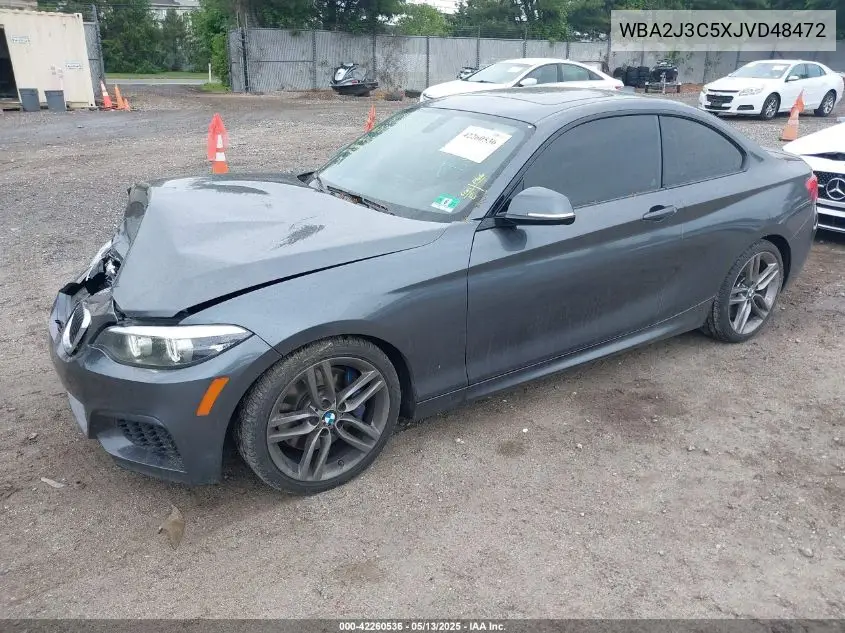 2018 BMW 230I xDrive VIN: WBA2J3C5XJVD48472 Lot: 42260536