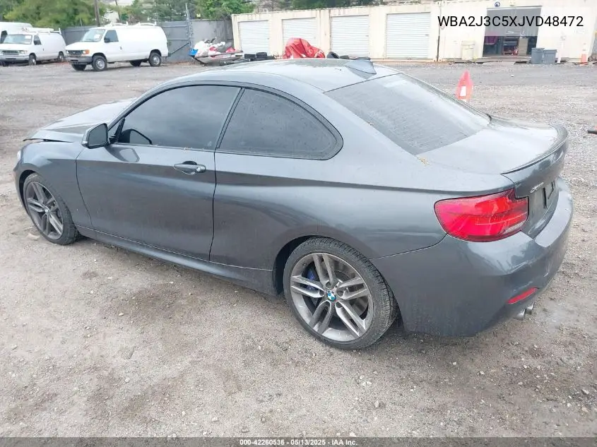 2018 BMW 230I xDrive VIN: WBA2J3C5XJVD48472 Lot: 42260536