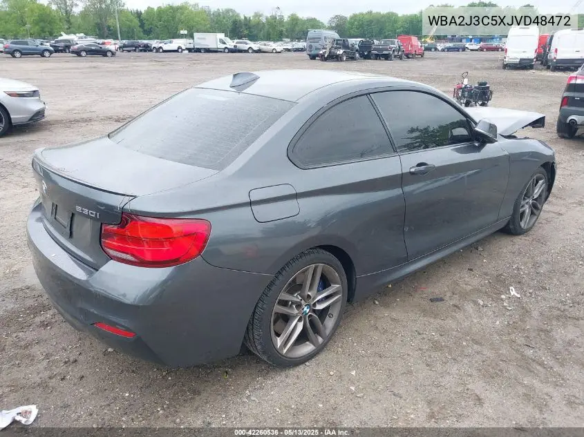 2018 BMW 230I xDrive VIN: WBA2J3C5XJVD48472 Lot: 42260536