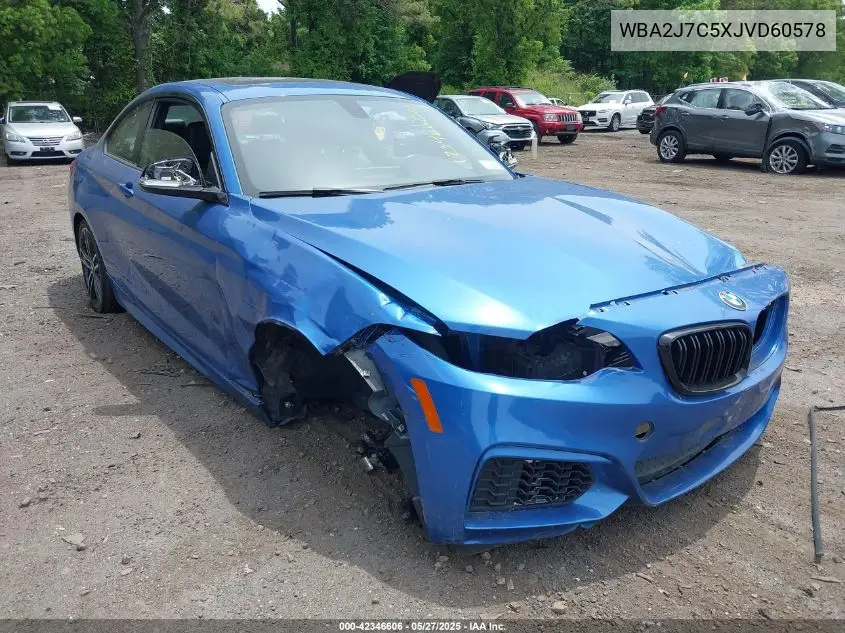 2018 BMW M240I xDrive VIN: WBA2J7C5XJVD60578 Lot: 42346606