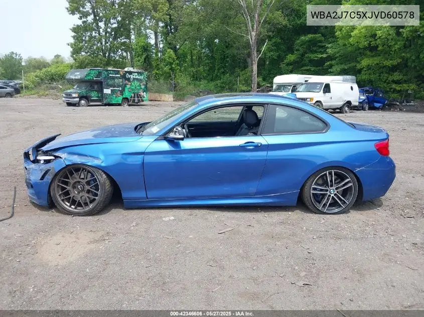 2018 BMW M240I xDrive VIN: WBA2J7C5XJVD60578 Lot: 42346606