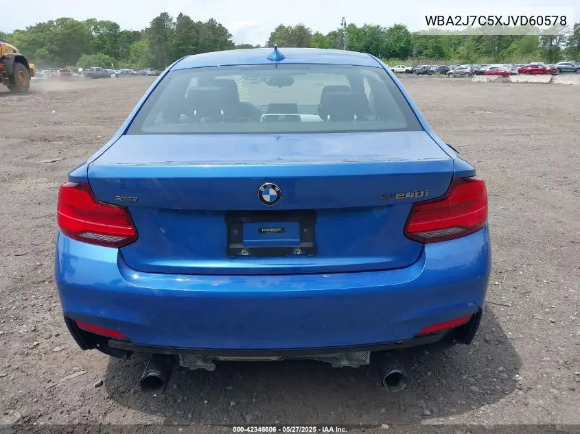 2018 BMW M240I xDrive VIN: WBA2J7C5XJVD60578 Lot: 42346606