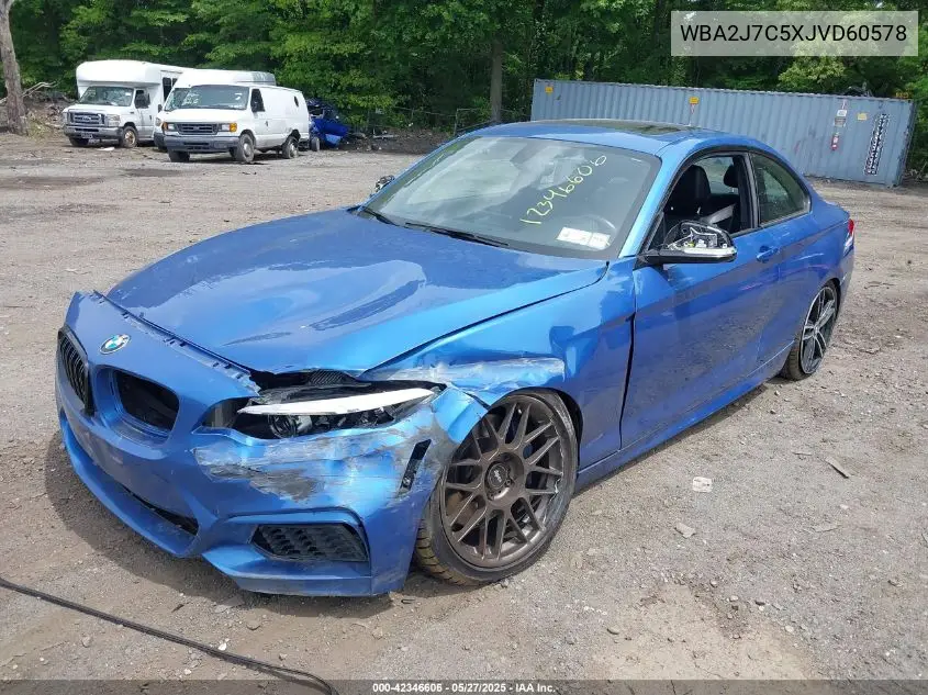 2018 BMW M240I xDrive VIN: WBA2J7C5XJVD60578 Lot: 42346606