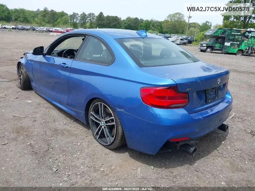 2018 BMW M240I xDrive VIN: WBA2J7C5XJVD60578 Lot: 42346606