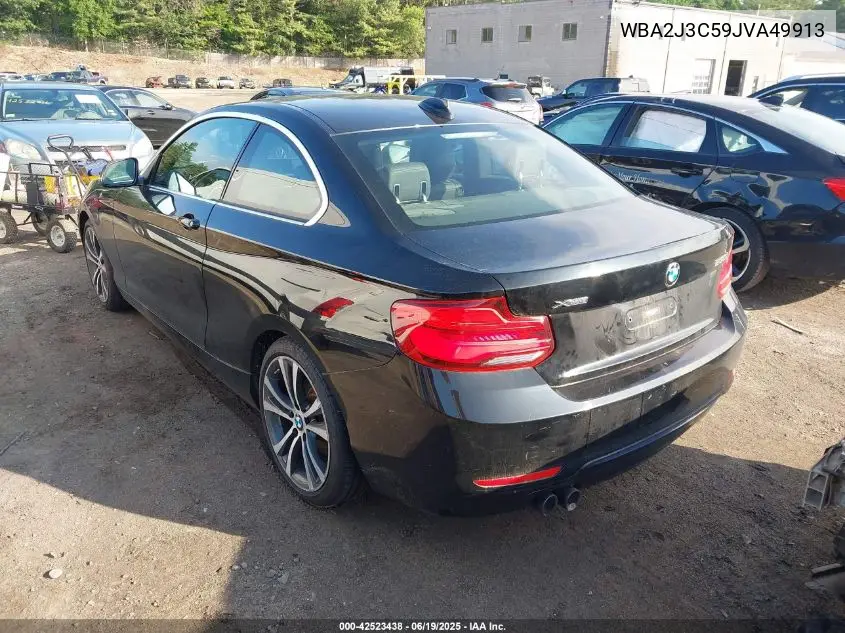 2018 BMW 230I xDrive VIN: WBA2J3C59JVA49913 Lot: 42523438