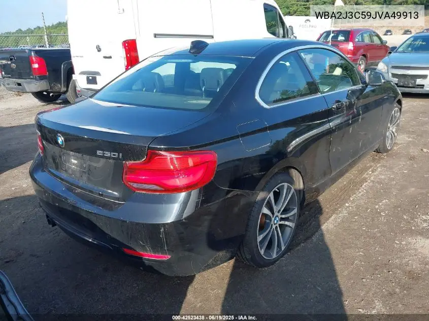 2018 BMW 230I xDrive VIN: WBA2J3C59JVA49913 Lot: 42523438