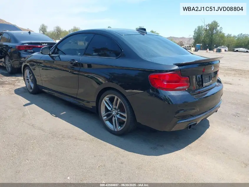 2018 BMW 230I VIN: WBA2J1C51JVD08804 Lot: 42588657
