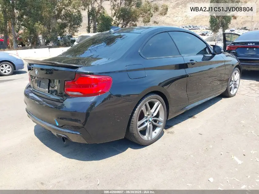 2018 BMW 230I VIN: WBA2J1C51JVD08804 Lot: 42588657