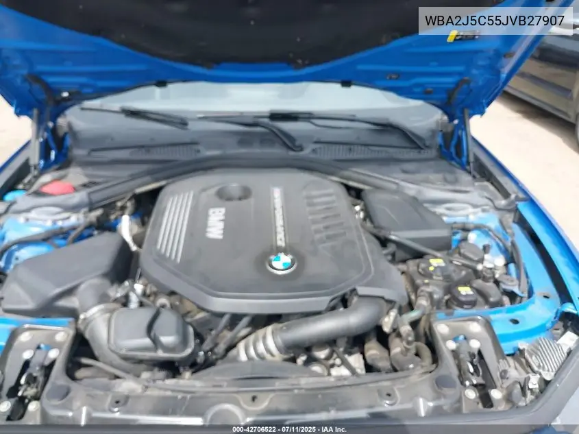 2018 BMW M240I VIN: WBA2J5C55JVB27907 Lot: 42706522