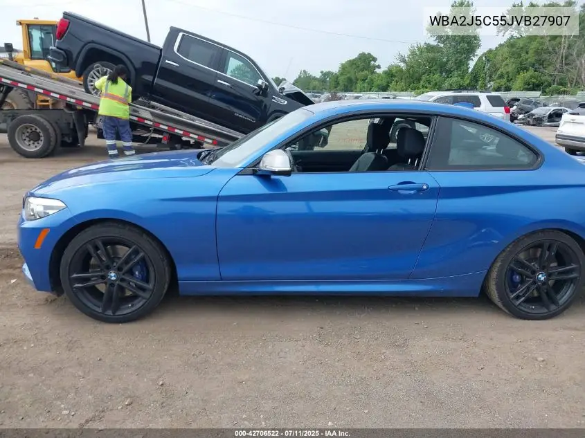 2018 BMW M240I VIN: WBA2J5C55JVB27907 Lot: 42706522