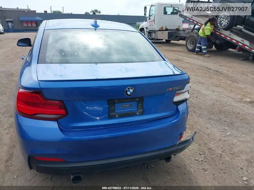 2018 BMW M240I VIN: WBA2J5C55JVB27907 Lot: 42706522