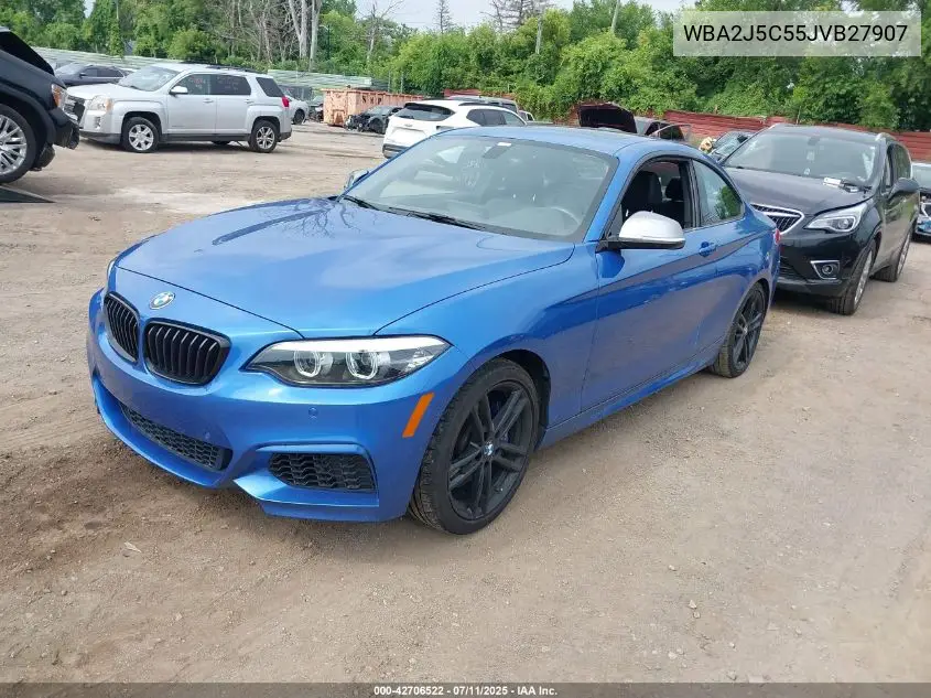 2018 BMW M240I VIN: WBA2J5C55JVB27907 Lot: 42706522