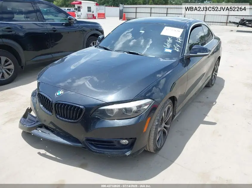 2018 BMW 230I xDrive VIN: WBA2J3C52JVA52264 Lot: 42732820