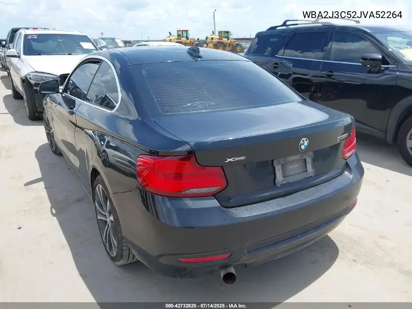 2018 BMW 230I xDrive VIN: WBA2J3C52JVA52264 Lot: 42732820